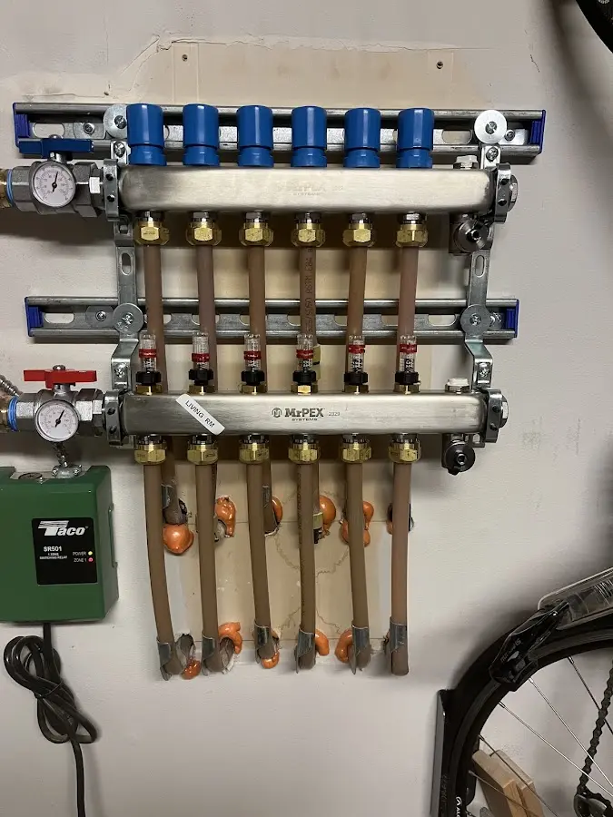 Plumber performing Gas Line Installation at a residential property in San Jose